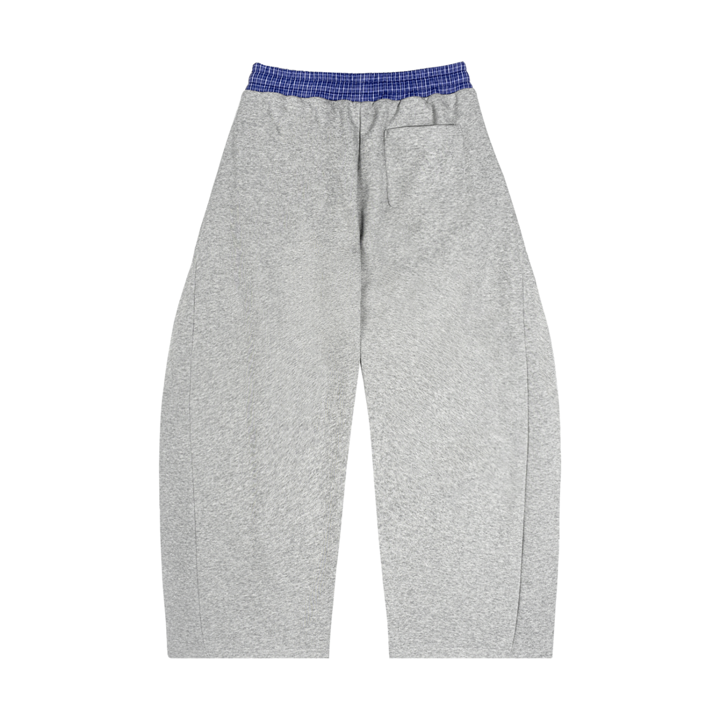 Plaid Waistband Barrel Sweatpants Cross