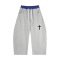 Plaid Waistband Barrel Sweatpants