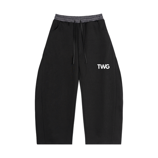 Plaid Waistband Barrel Sweatpants TWG