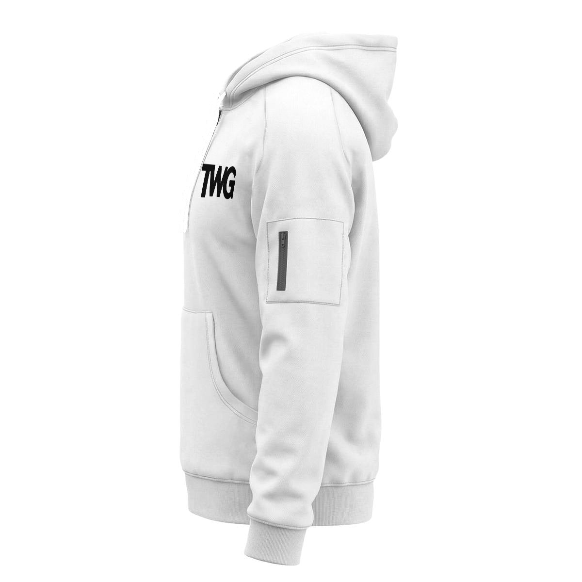 TWG Quarter-Zip Hoodie with Arm Pockets