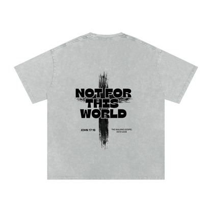 Snow Washed Oversized Cotton T-Shirt
