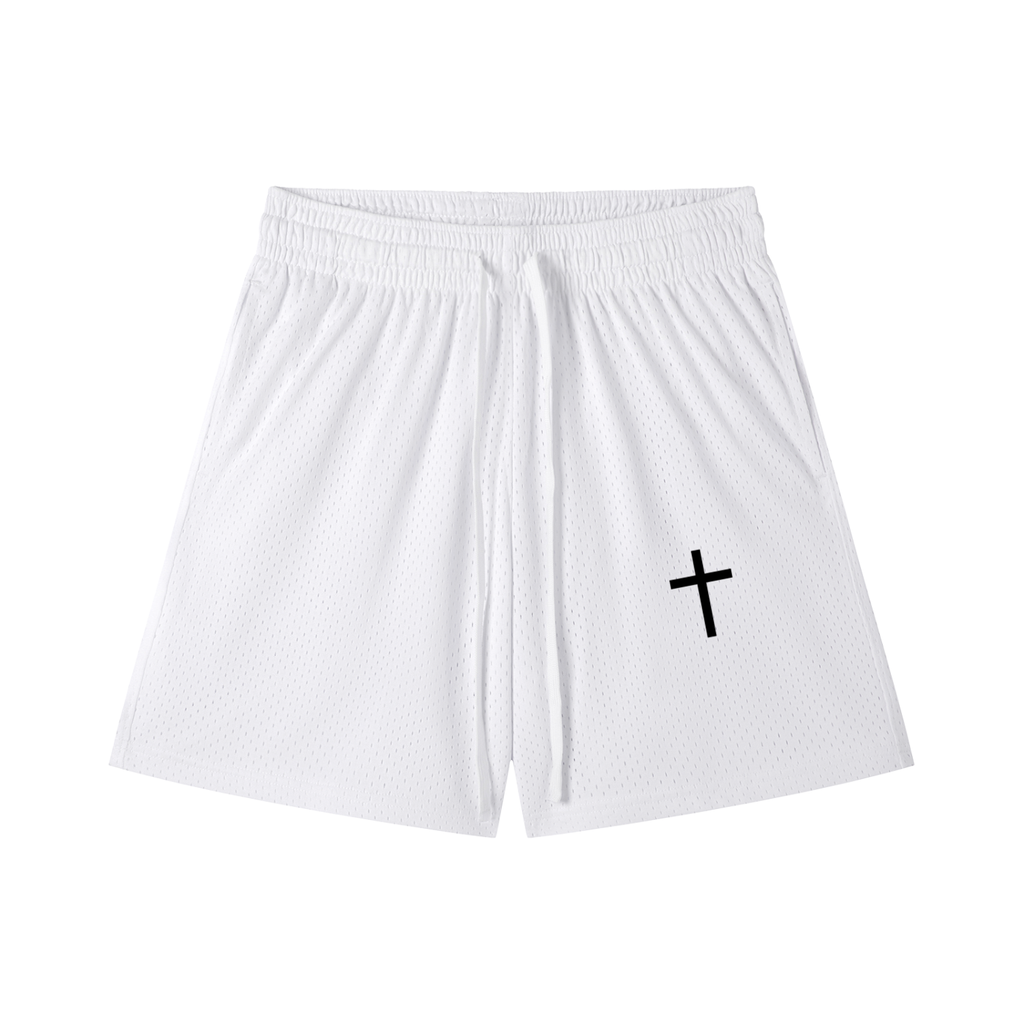 Mesh Drawstring Shorts