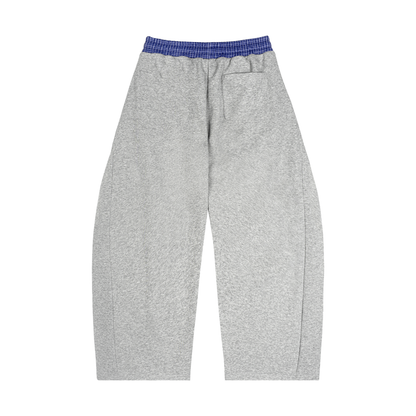 Plaid Waistband Barrel Sweatpants Cross