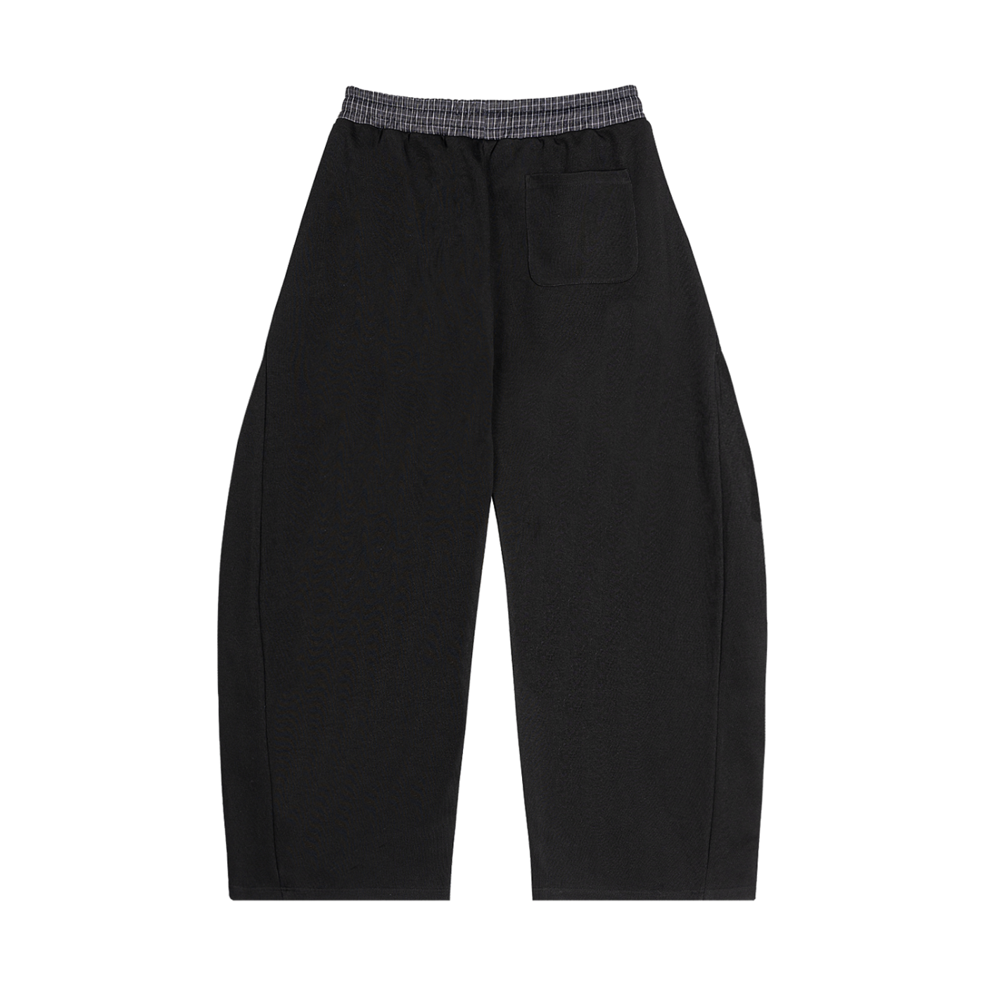 Plaid Waistband Barrel Sweatpants TWG