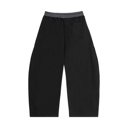 Plaid Waistband Barrel Sweatpants TWG
