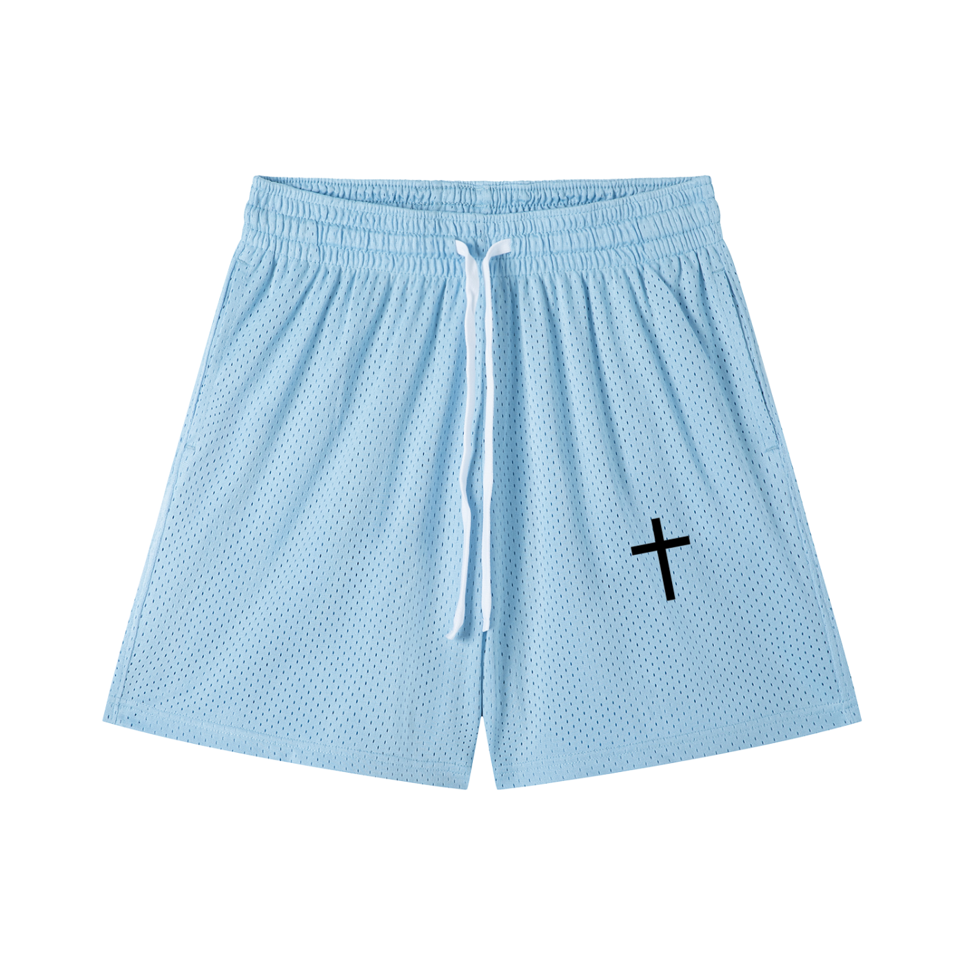 Mesh Drawstring Shorts
